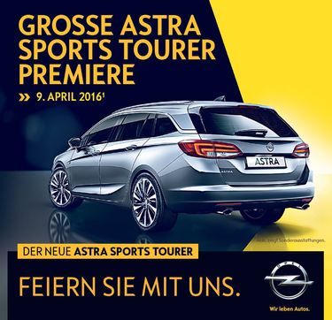 News: Astra Sports Tourer Präsentation am 9. April